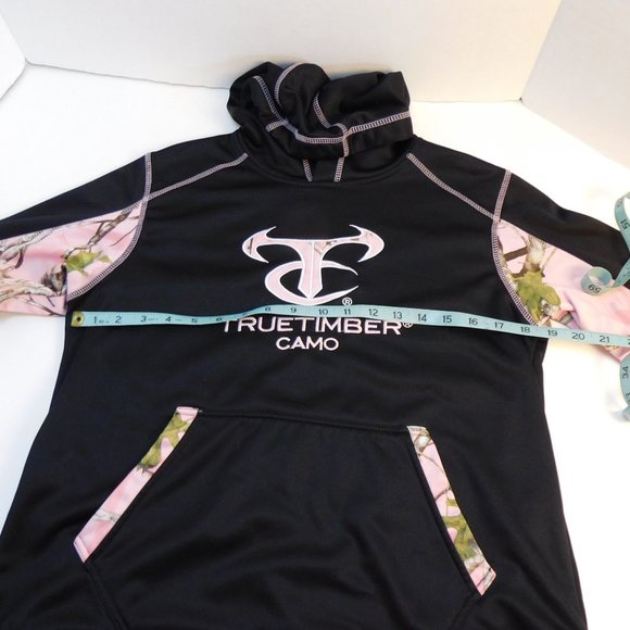 Women's True Timber Camo Pink Hoodie Hunting Sweatshirt Sz S - Picture 7 of 10